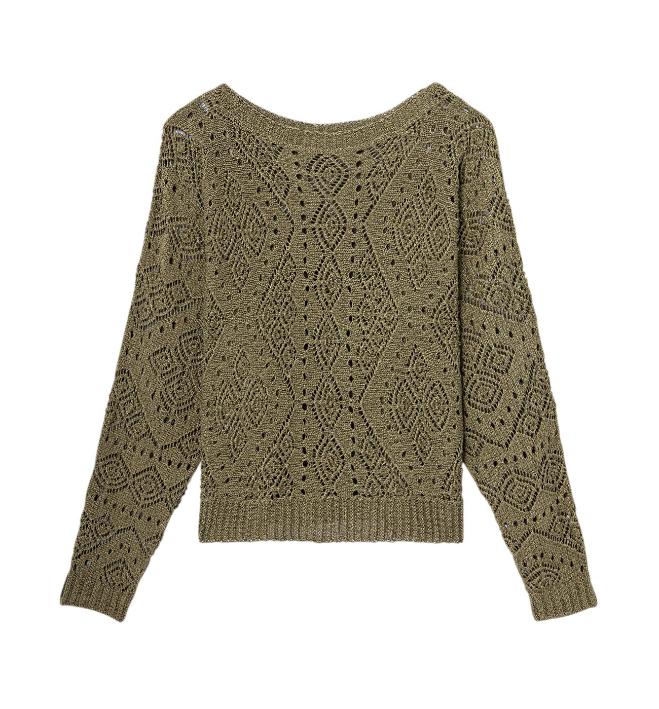 Maglia oversize a trafori