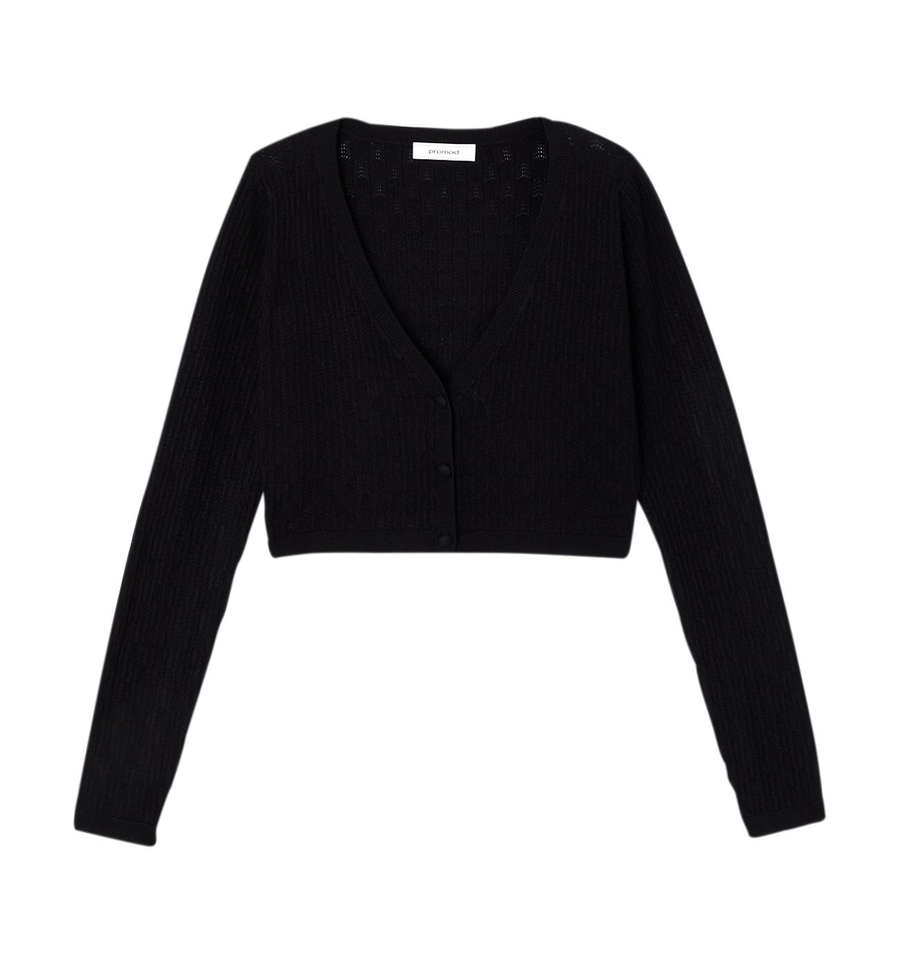 Strickbolero mit Lochmuster