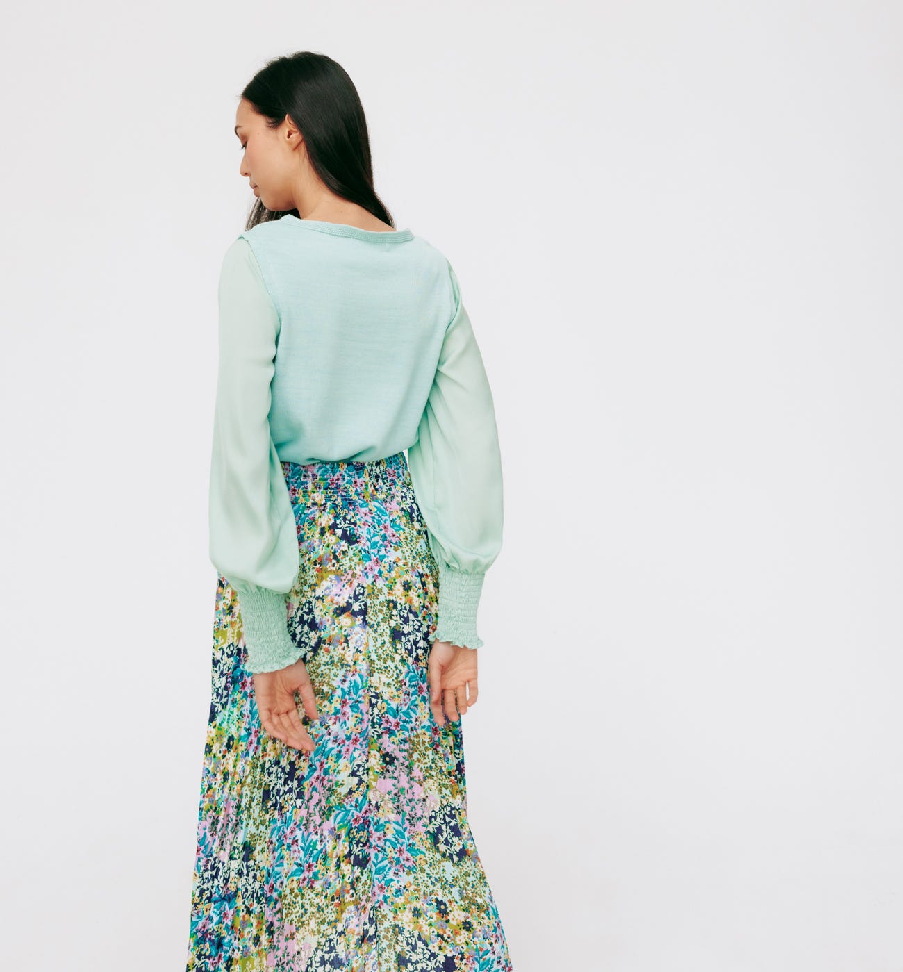 Maglia effetto layering