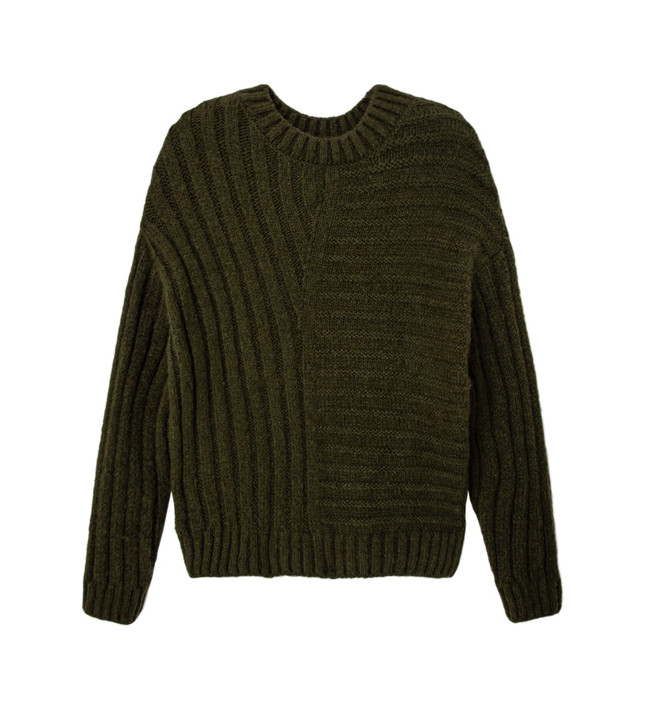 Maglia fantasia a coste