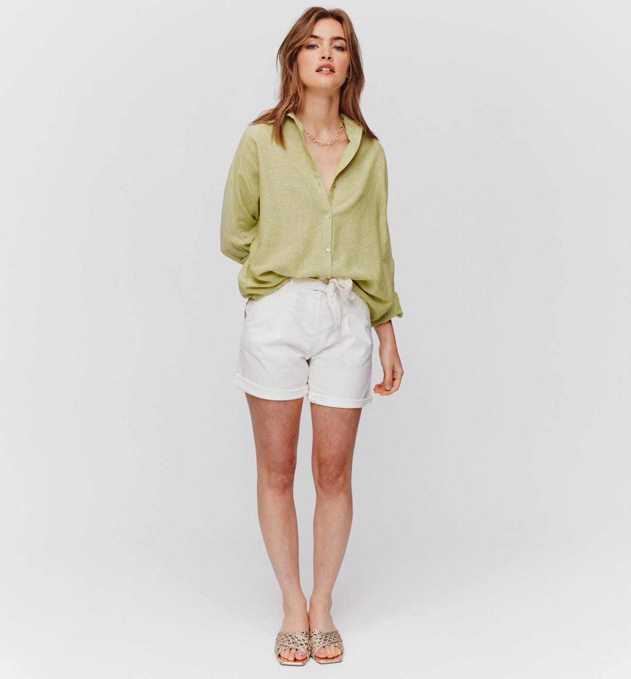 Short à pinces Femme
