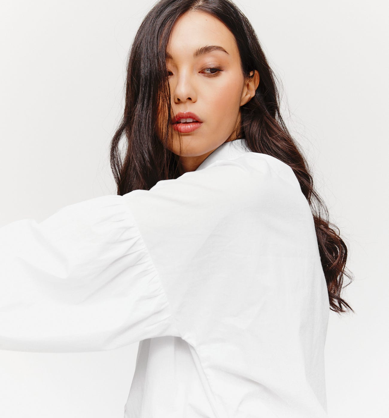 Puff-sleeved shirt