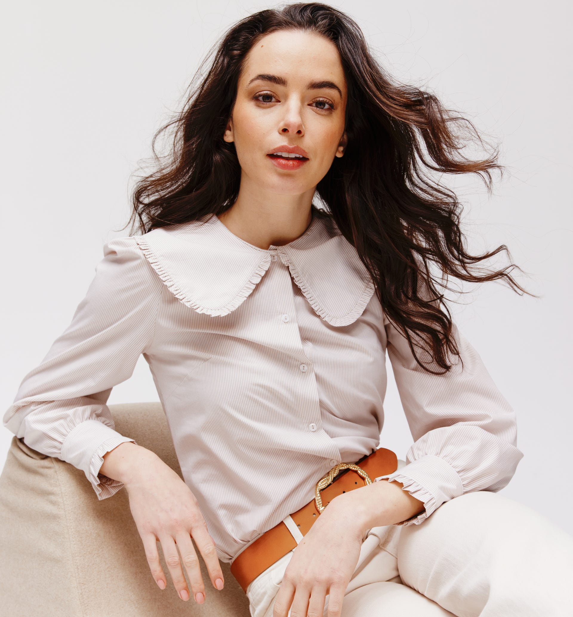 Camicia maxi colletto Claudine