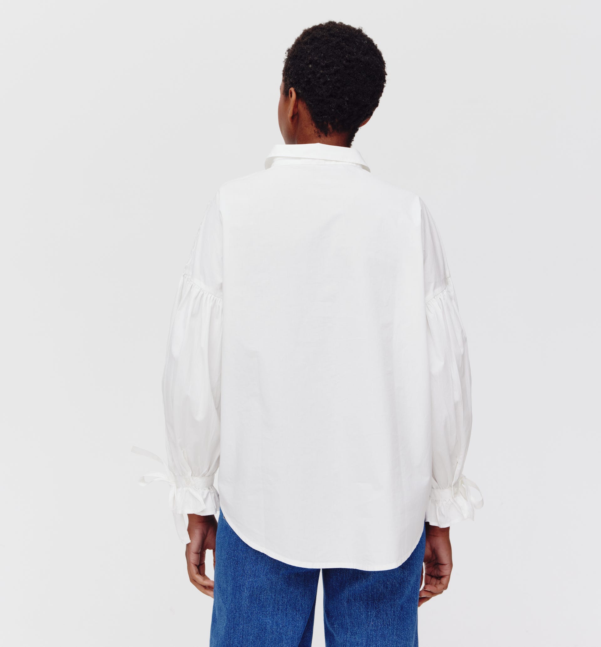 Camisa detalle guipur