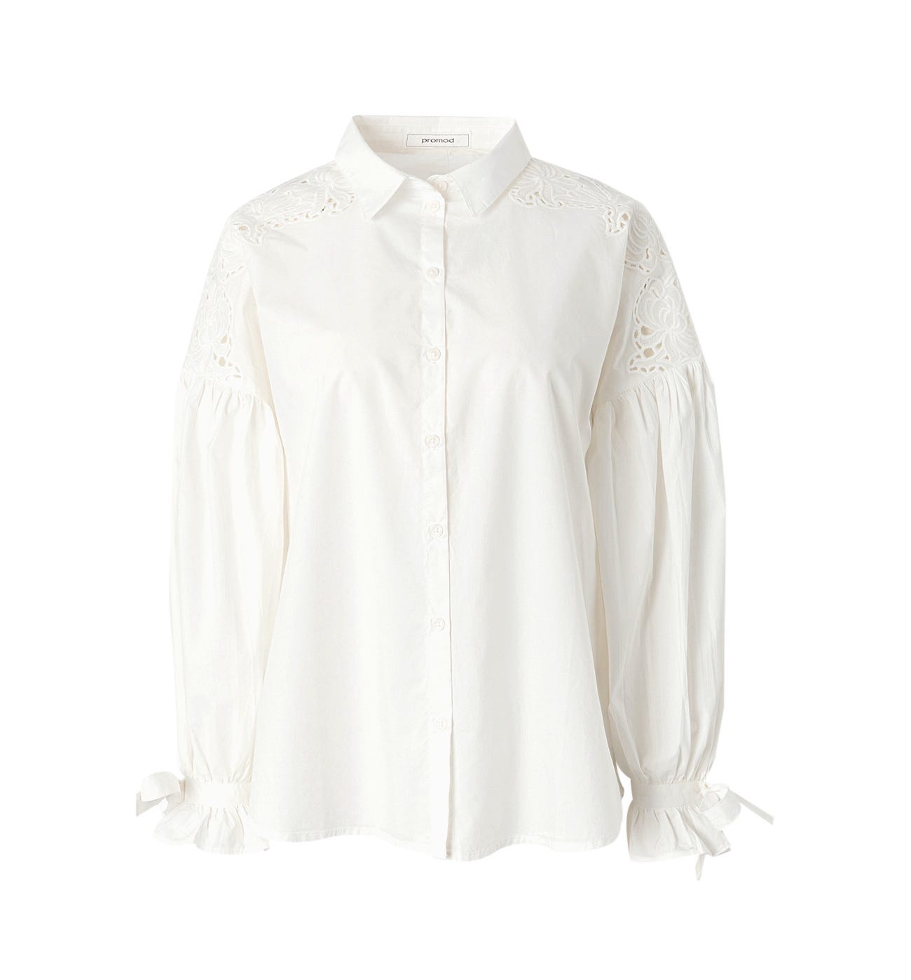 Camisa detalle guipur