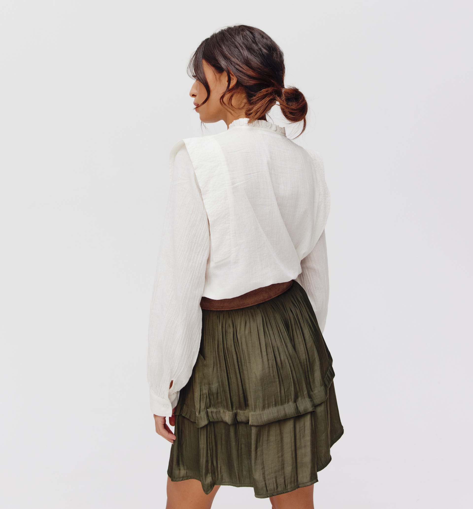 Bestickte Baumwollbluse
