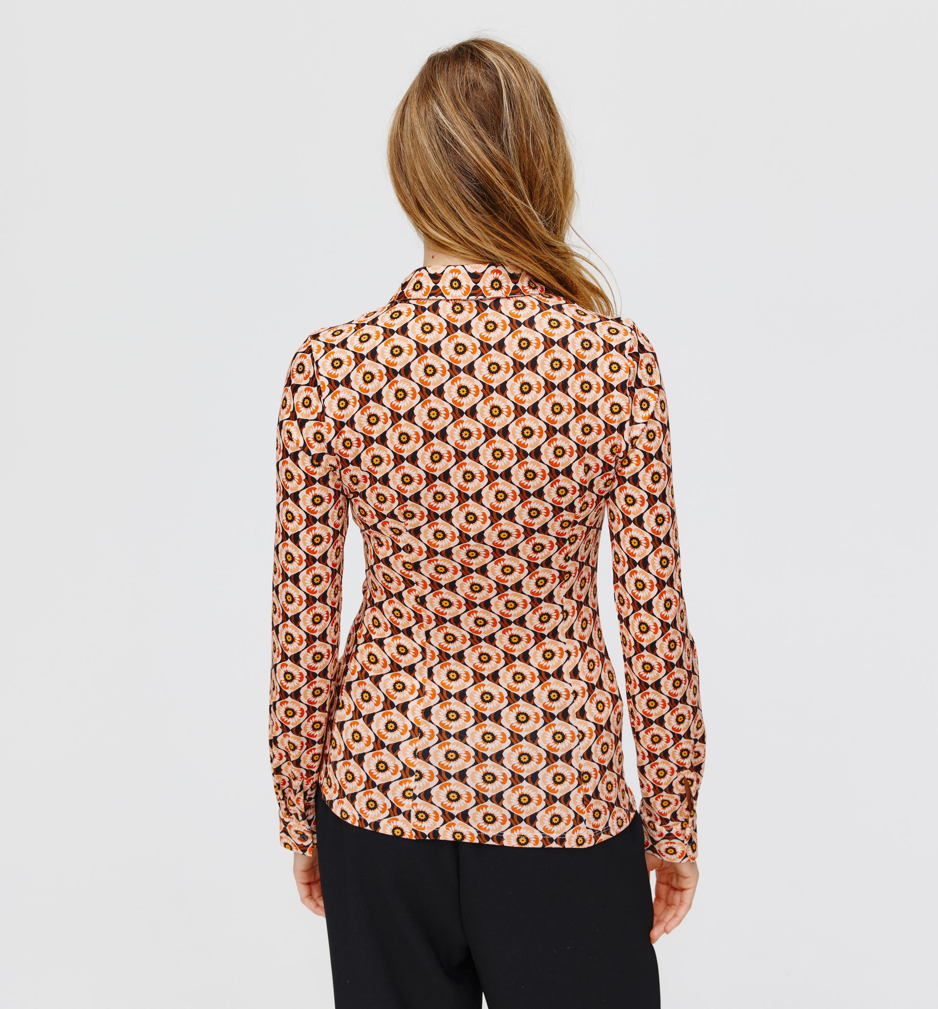 Jersey fitted shirt