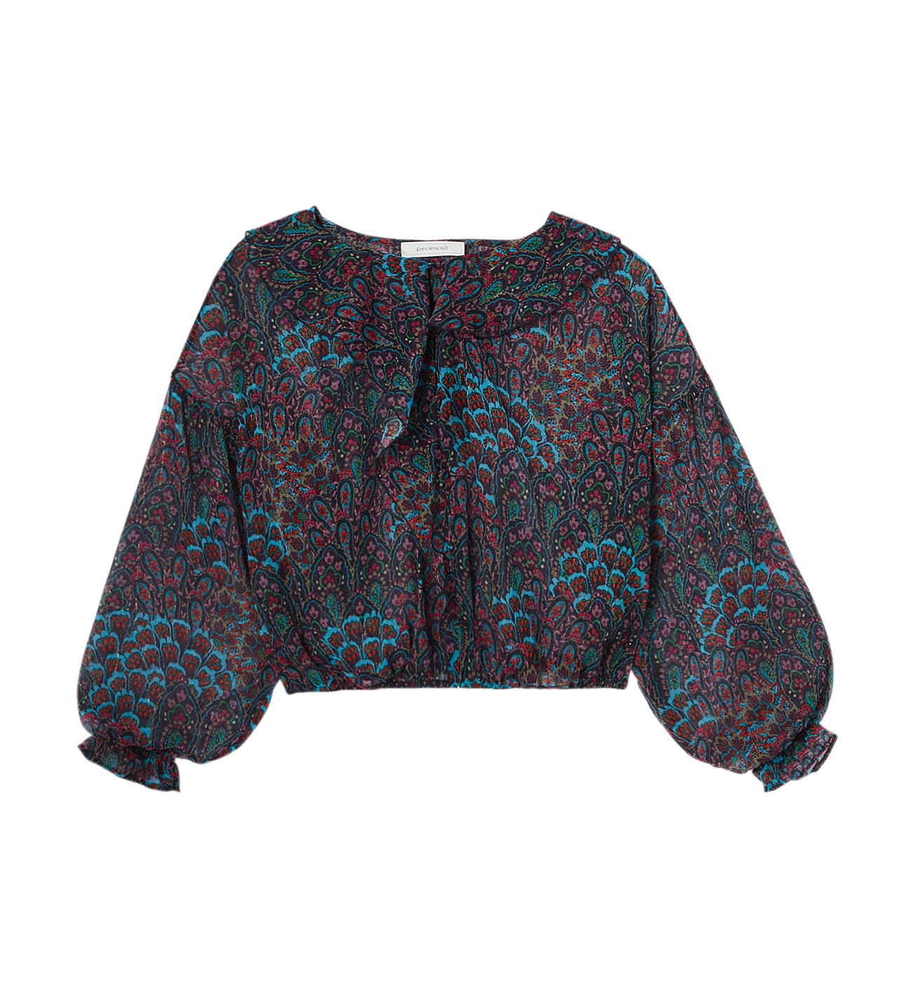 Blusa gasa estampada