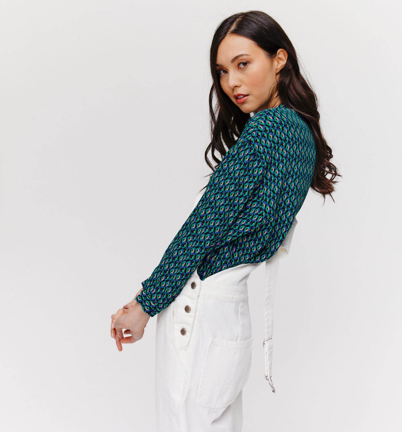 Bluse mit Printmotiv
