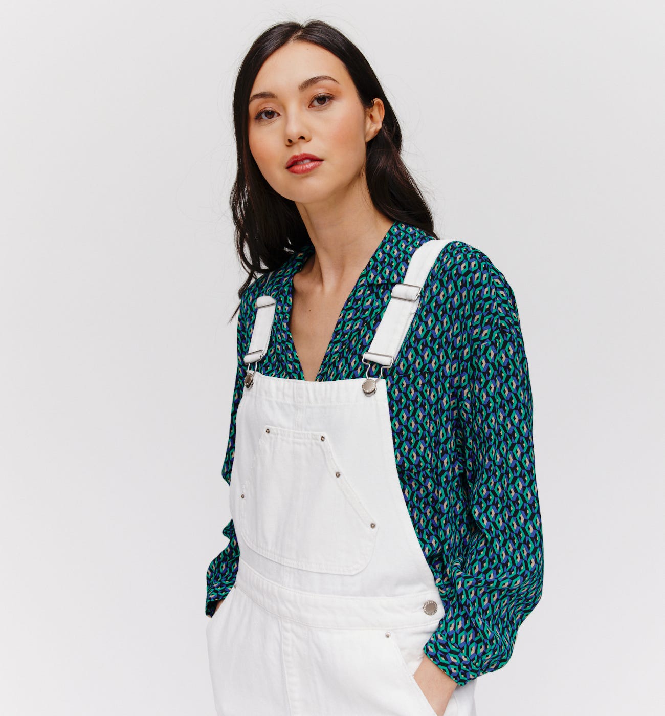 Bluse mit Printmotiv