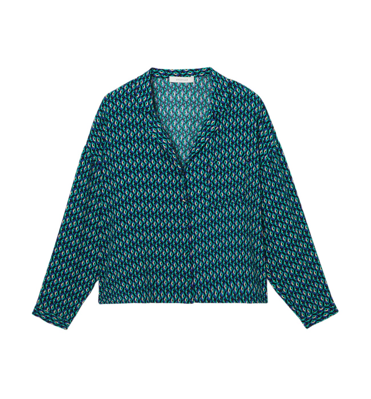 Bluse mit Printmotiv