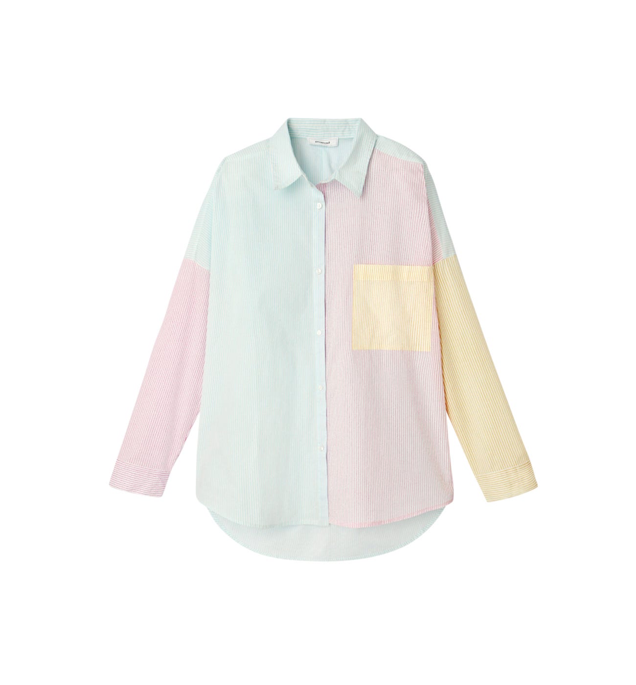 Camisa oversize patchwork