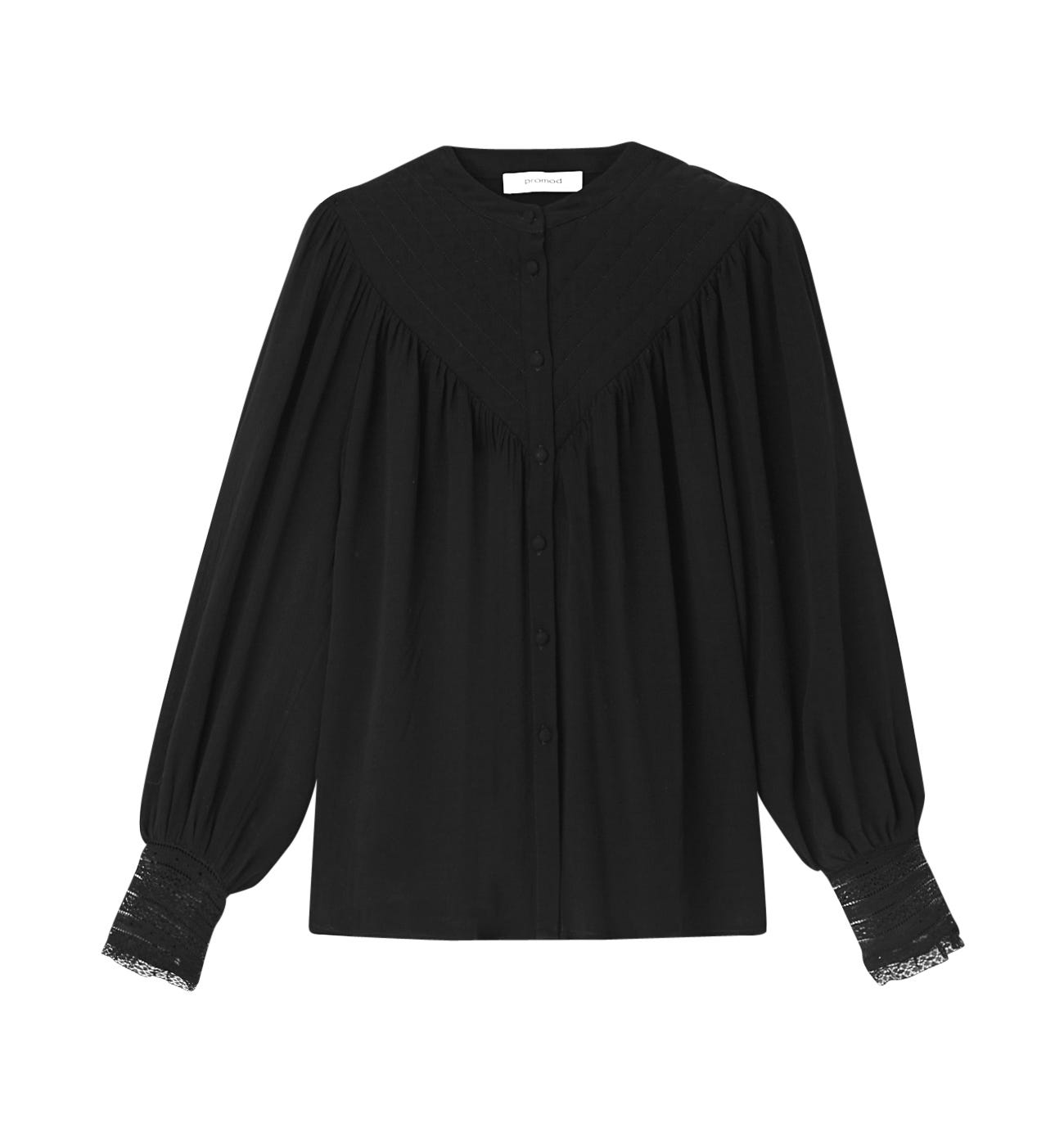 Bluse mit Ballonärmeln