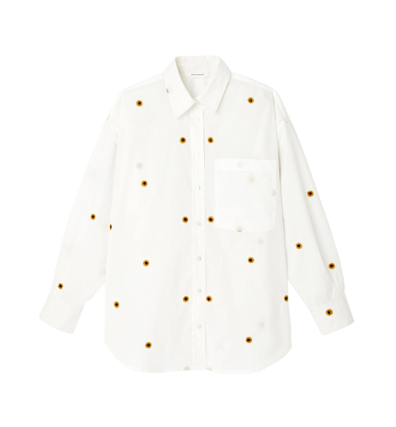 Bestickte Oversize-Bluse