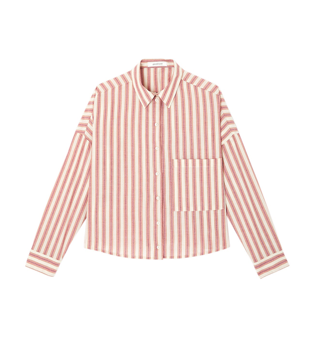 Cropped oversized shirt
