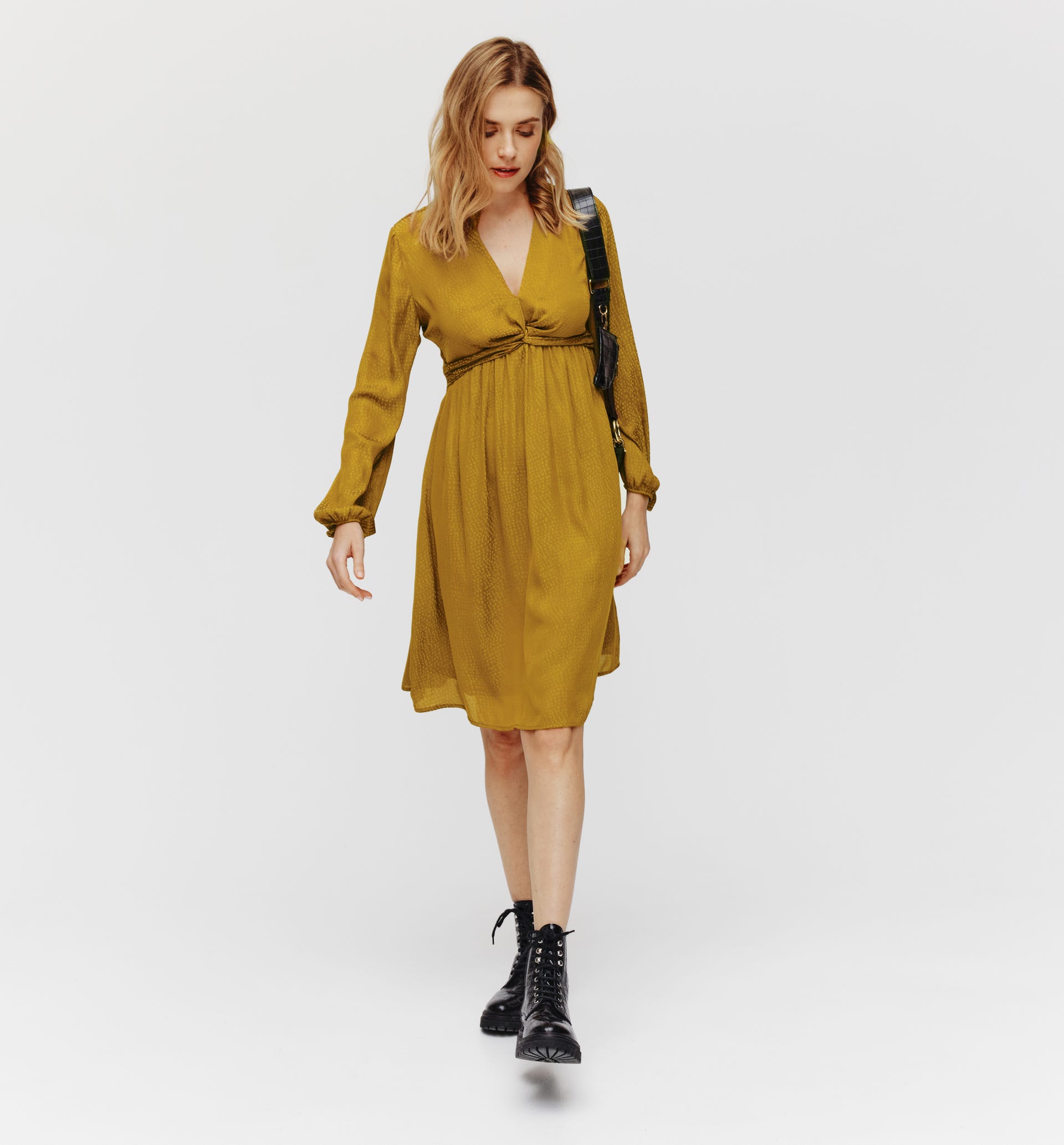 Silky midi dress