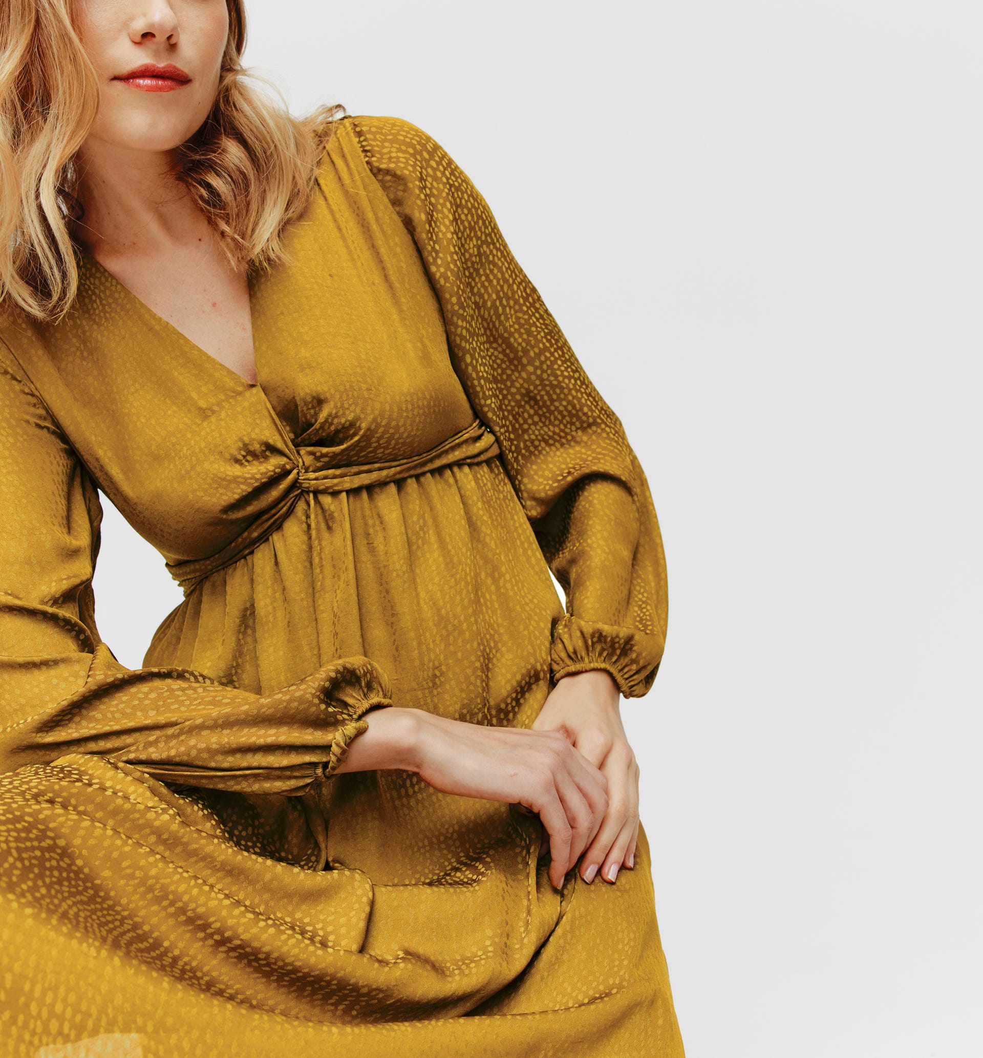 Silky midi dress