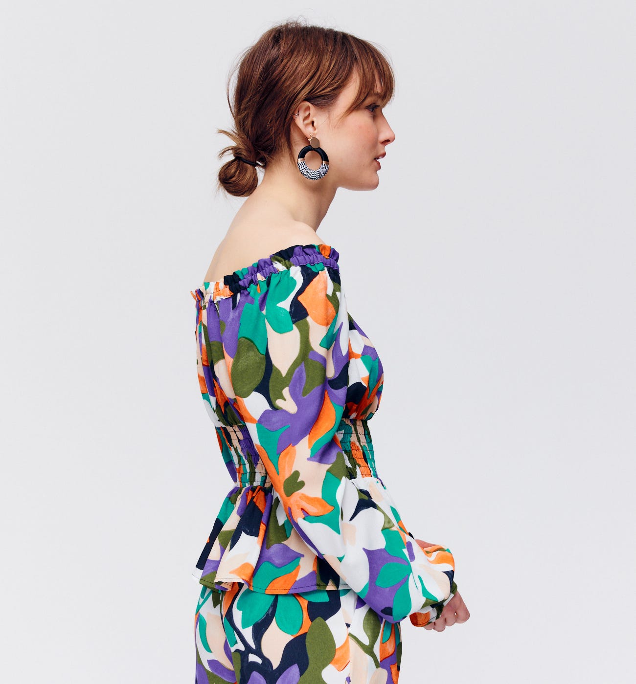 Blusa fantasia arricciata