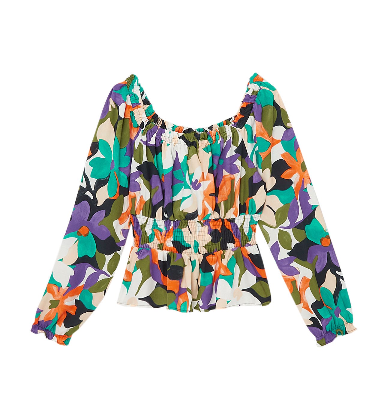 Blusa fantasia arricciata