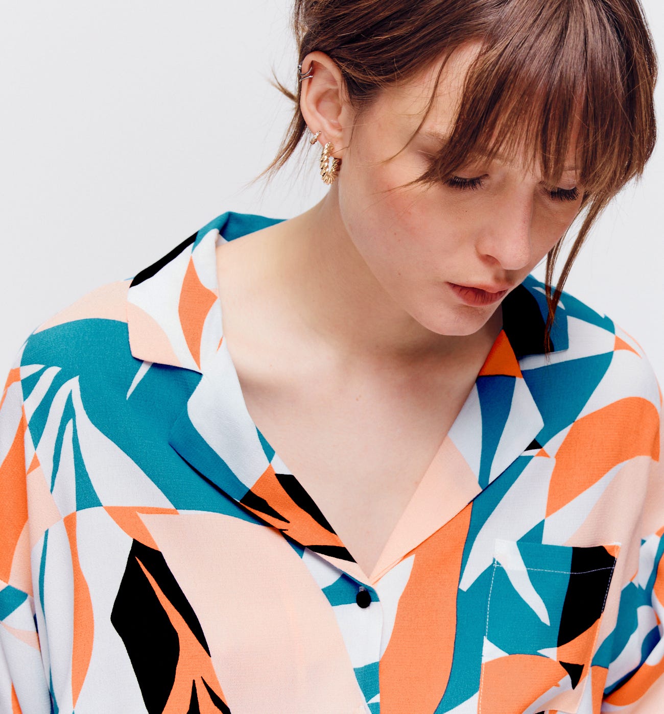 Chemise col pyjama Femme