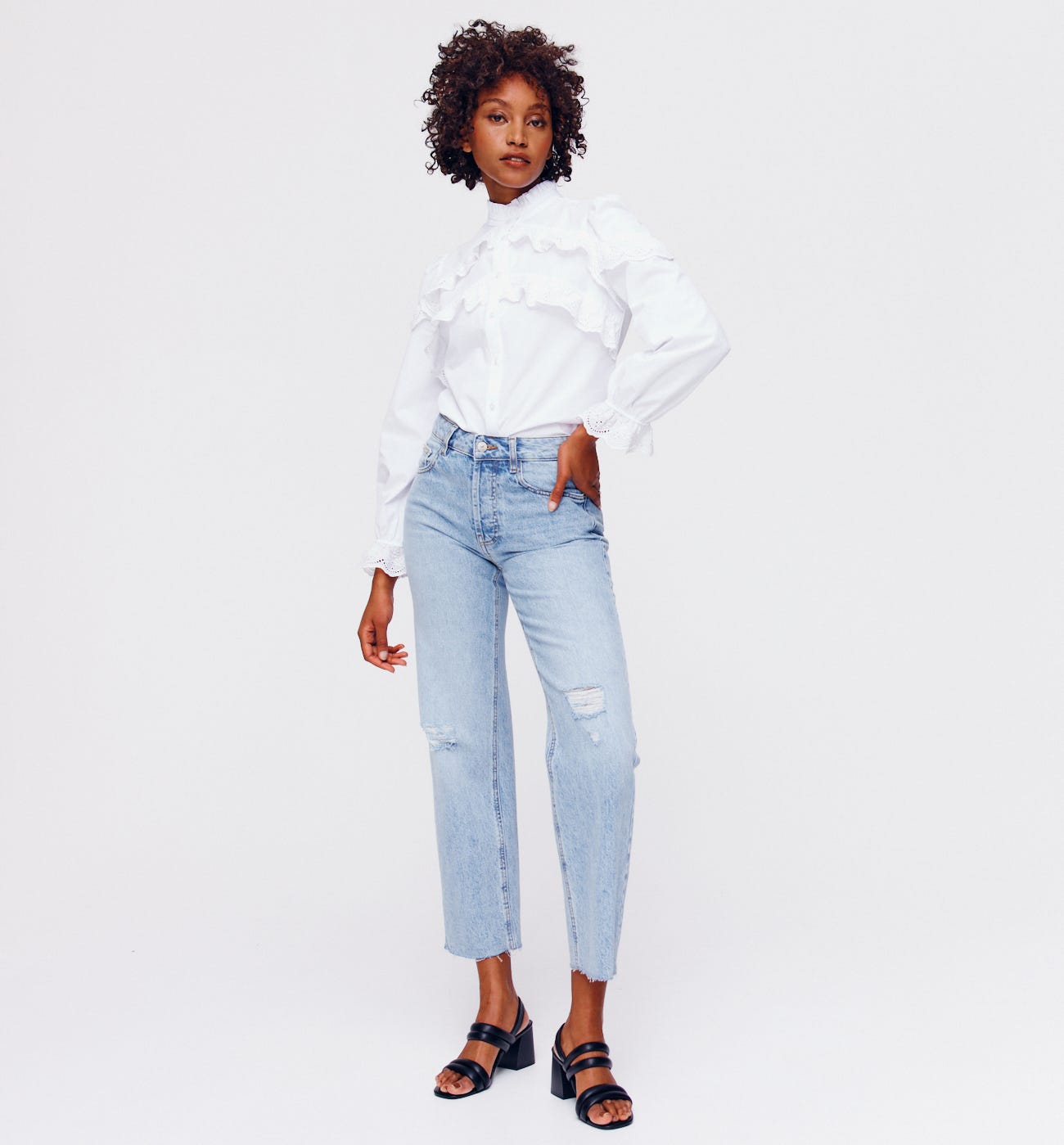 Chemise à volants Femme
