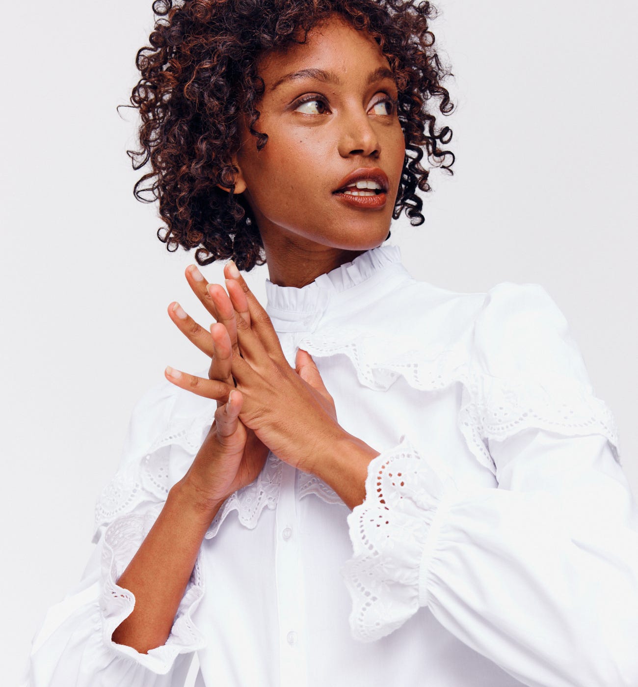 Chemise à volants Femme