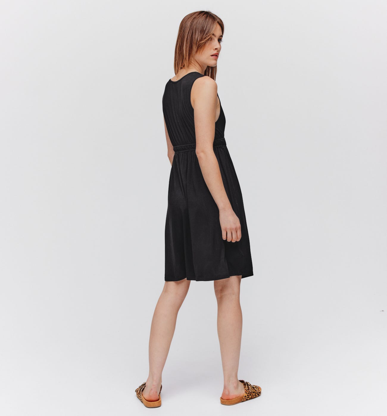 Robe courte en jersey Femme