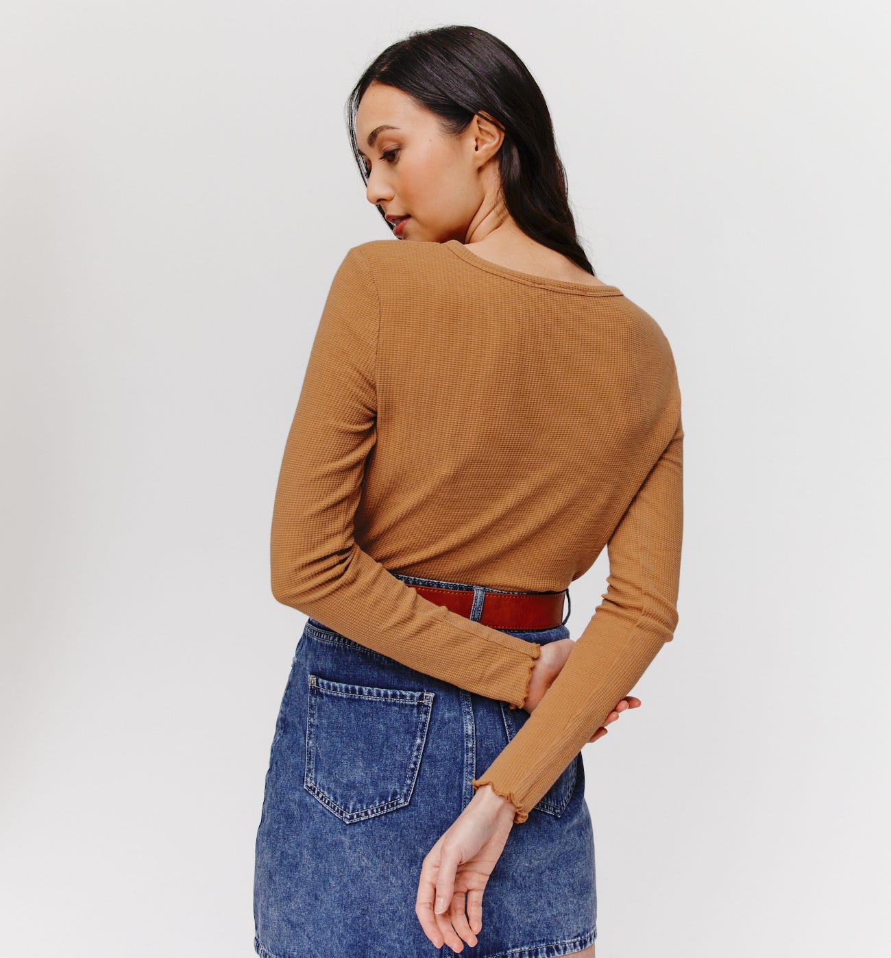 T-shirt gaufré Femme