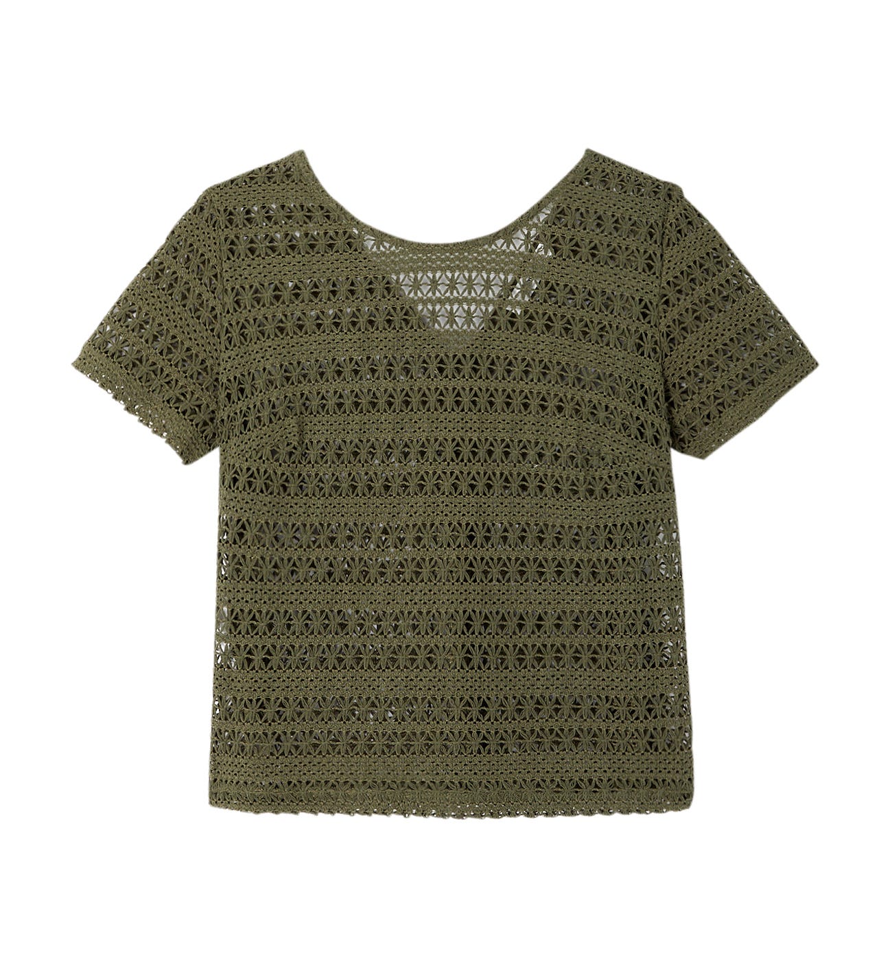 2 in 1-Shirt mit Lochmuster
