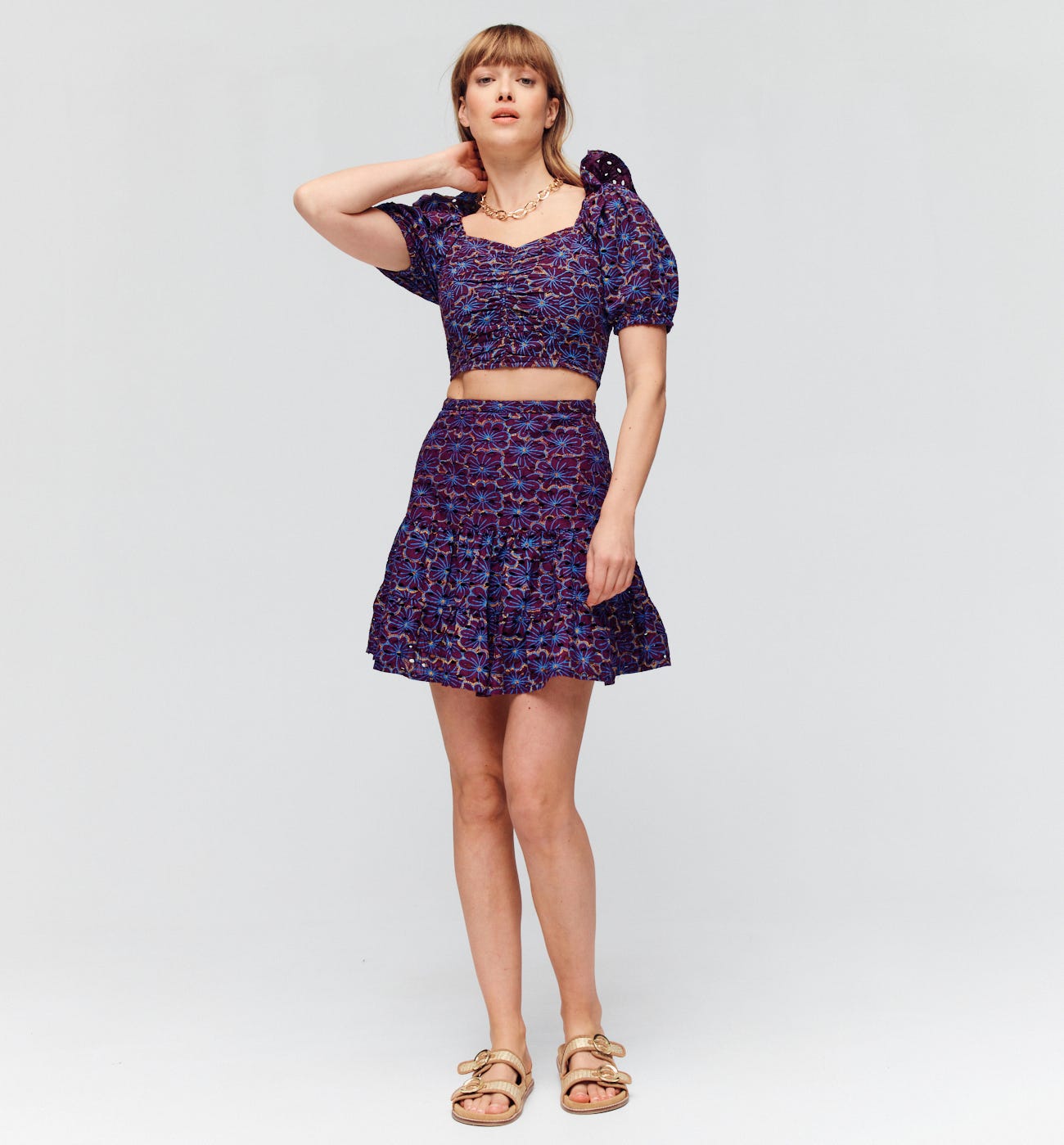 Puff-sleeved top