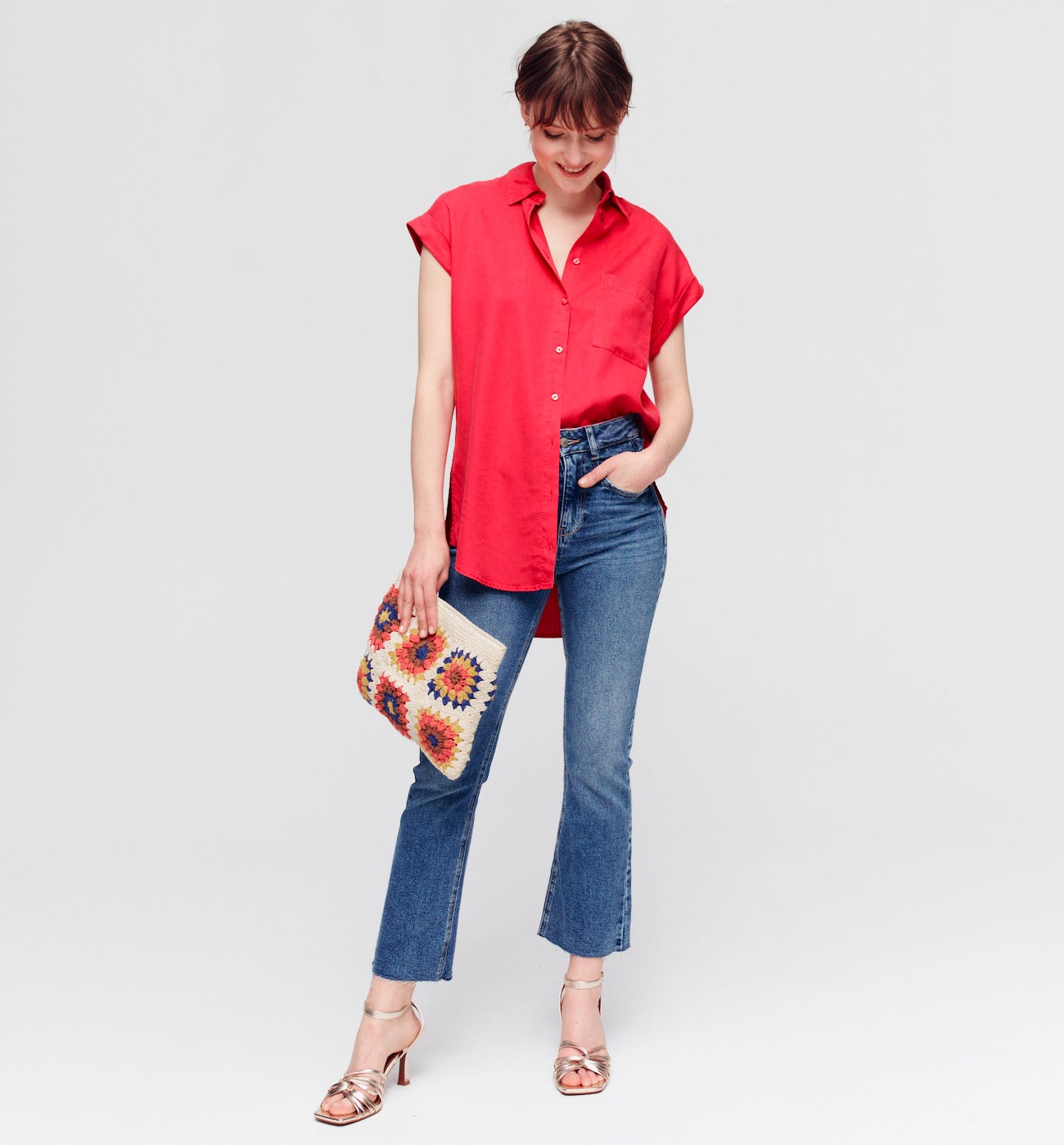 Camicia lunga lyocell