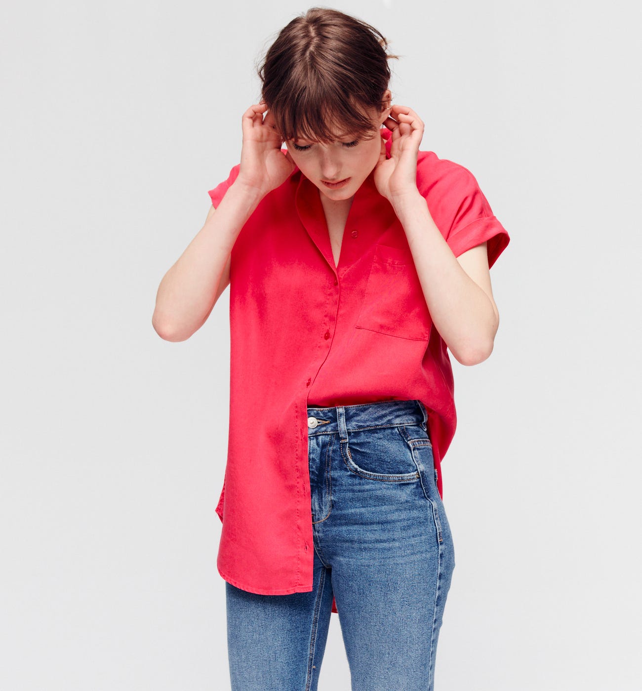 Camicia lunga lyocell