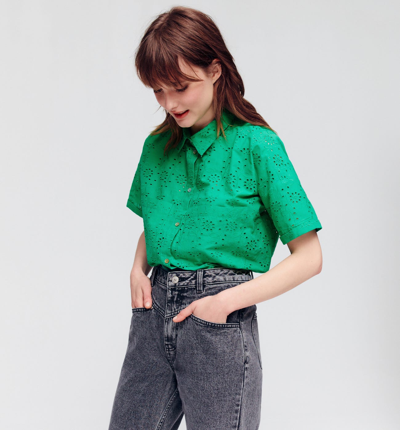 Broderie anglaise shirt