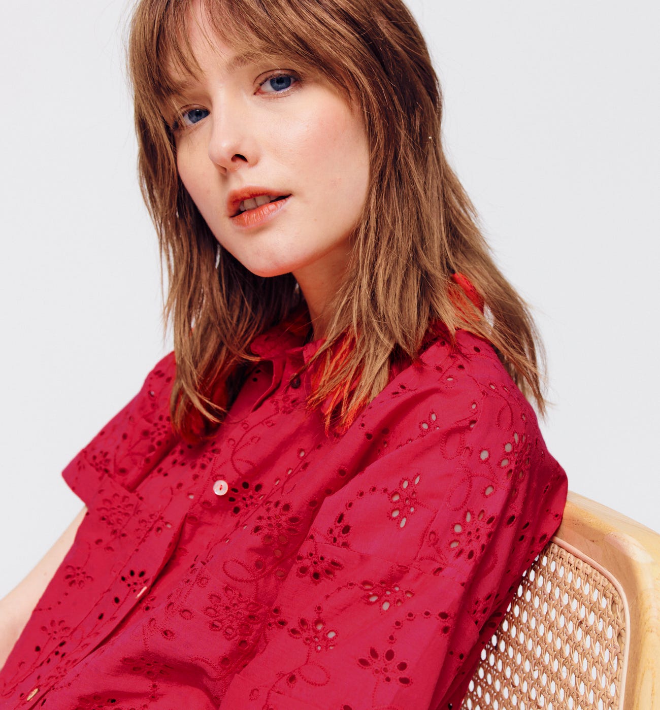 Broderie anglaise shirt