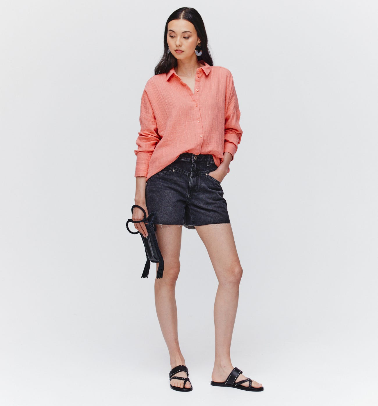 Cotton gauze shirt