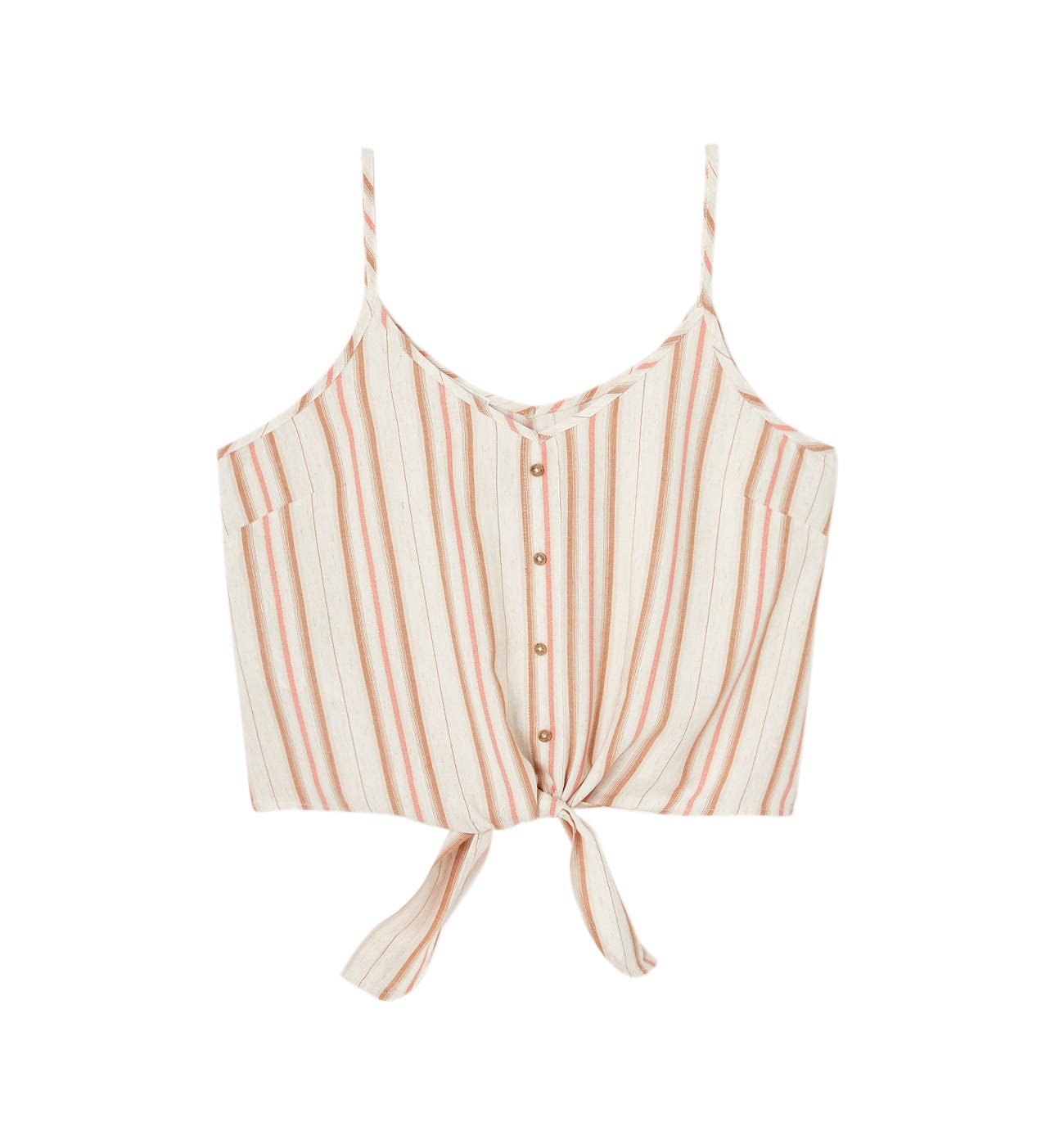 Top a righe spalline sottili