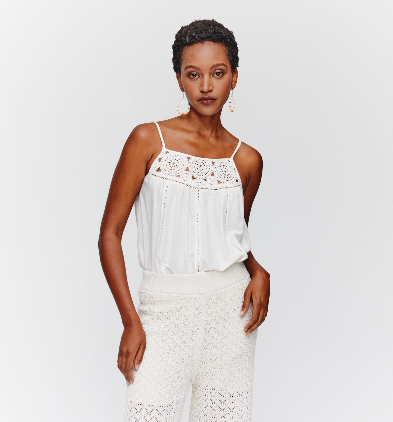 Top lingerie dettaglio crochet