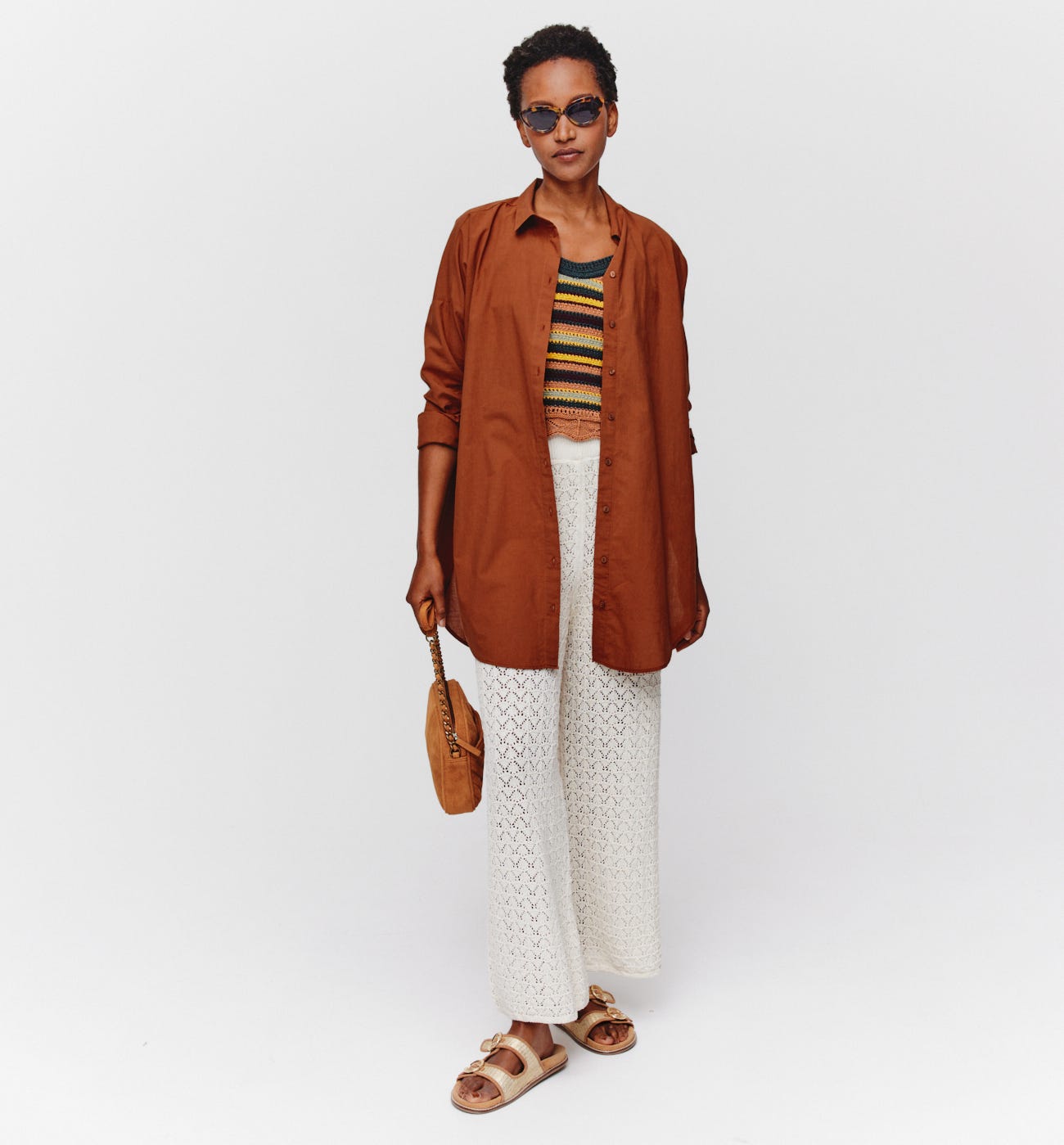 Oversized cotton shirt
