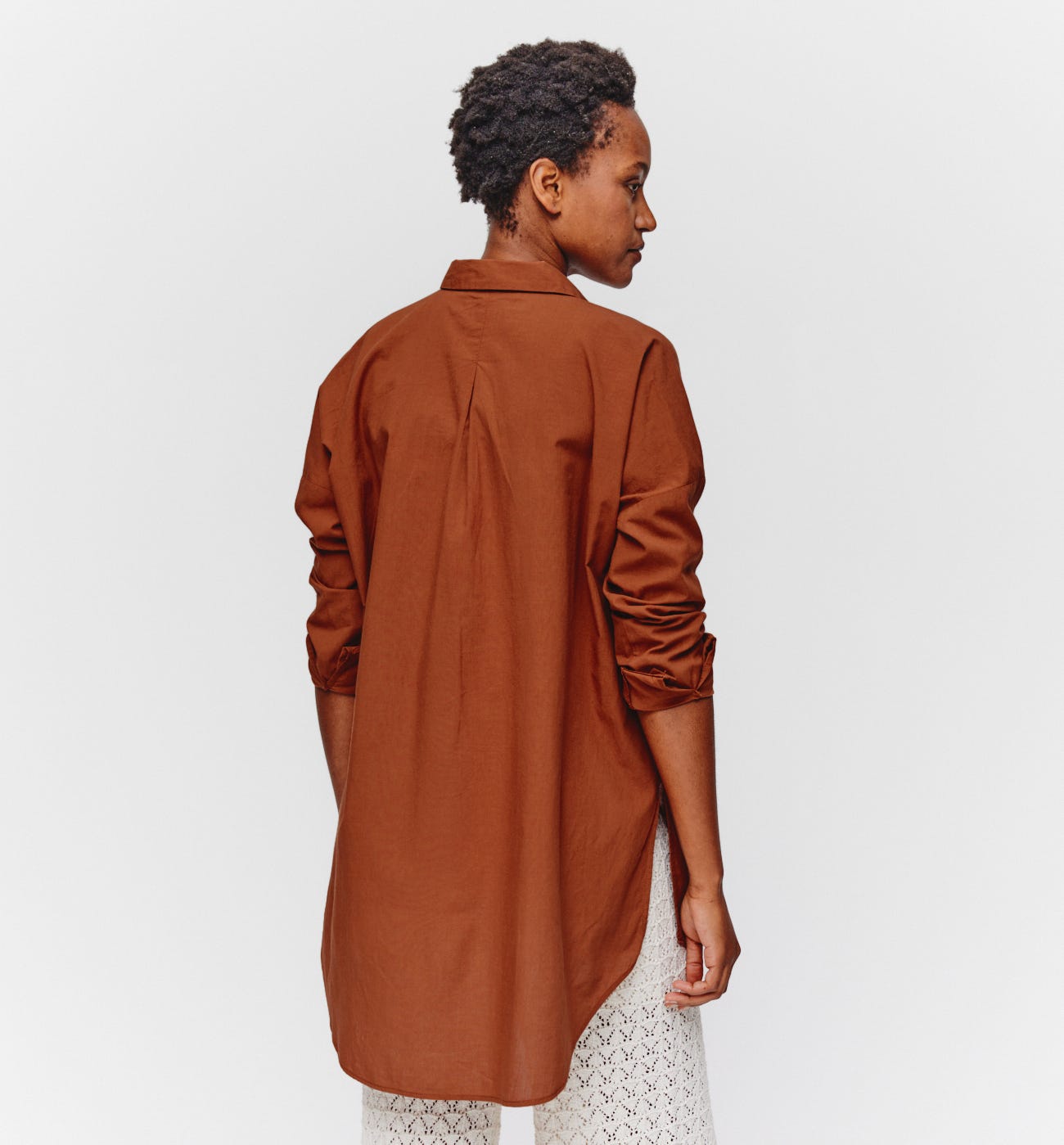 Oversized cotton shirt