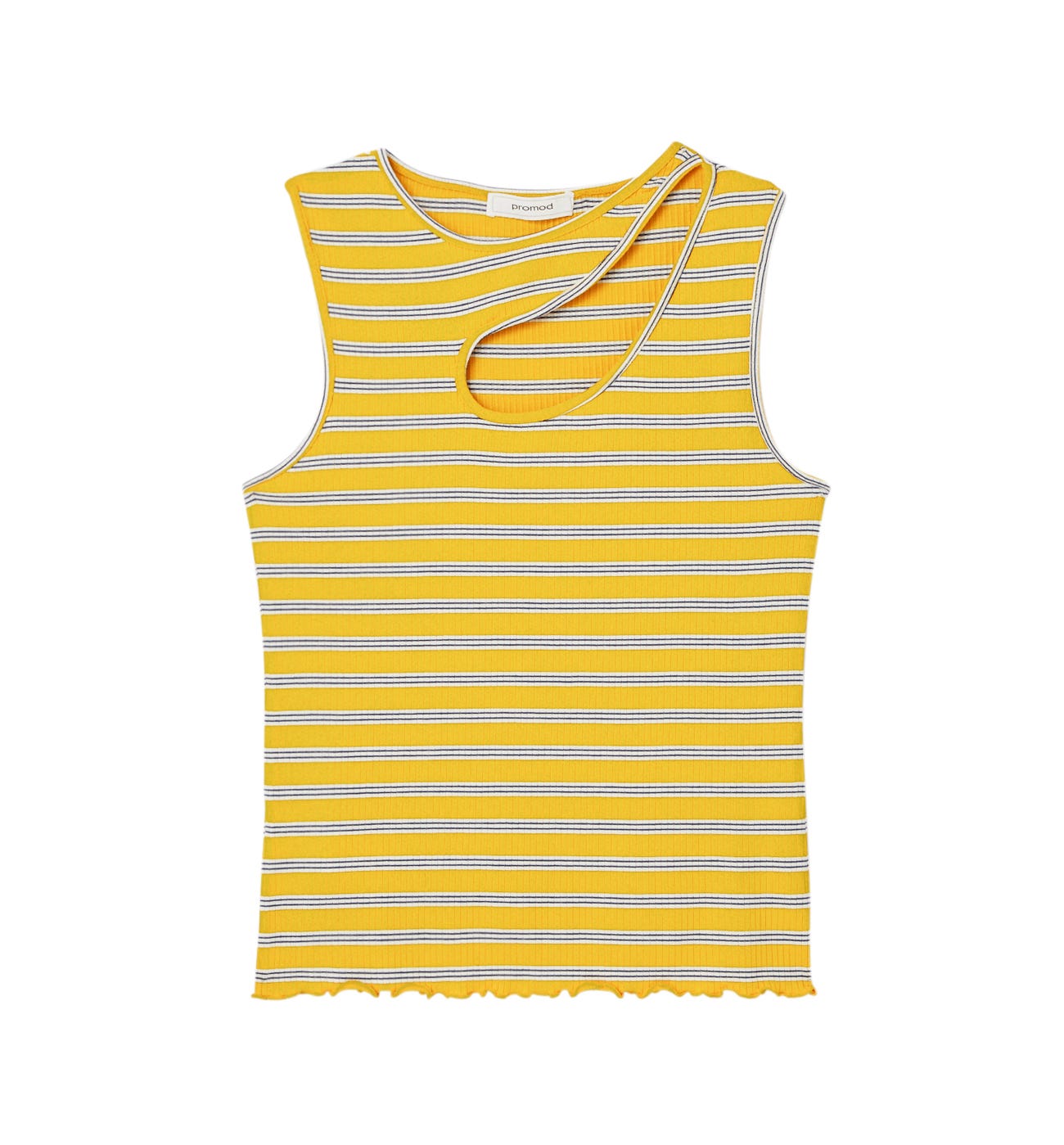Rib jersey sleeveless top