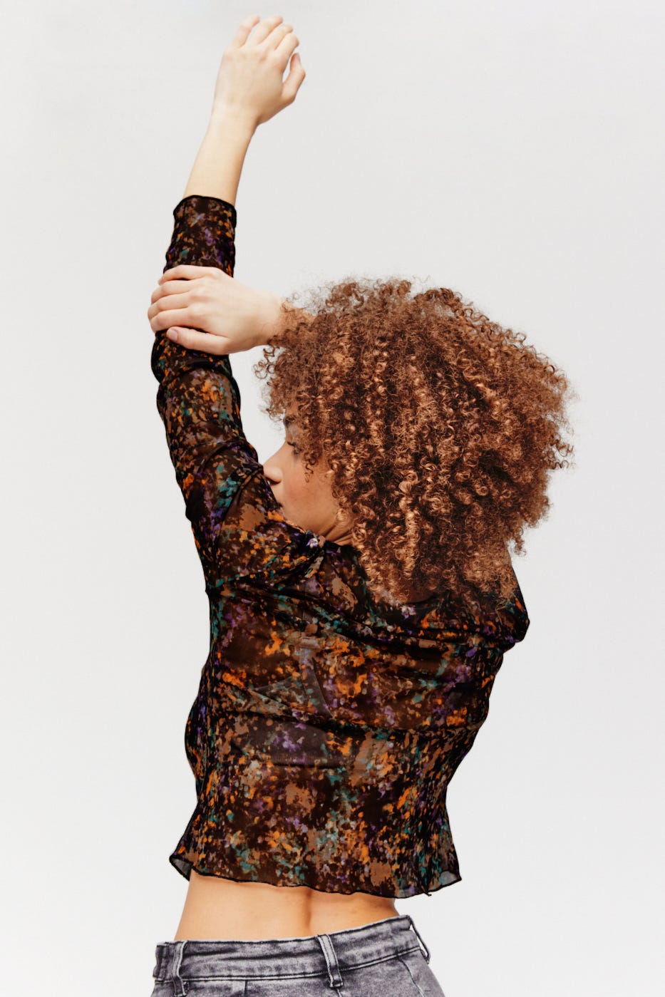 Netzshirt mit Printmotiv
