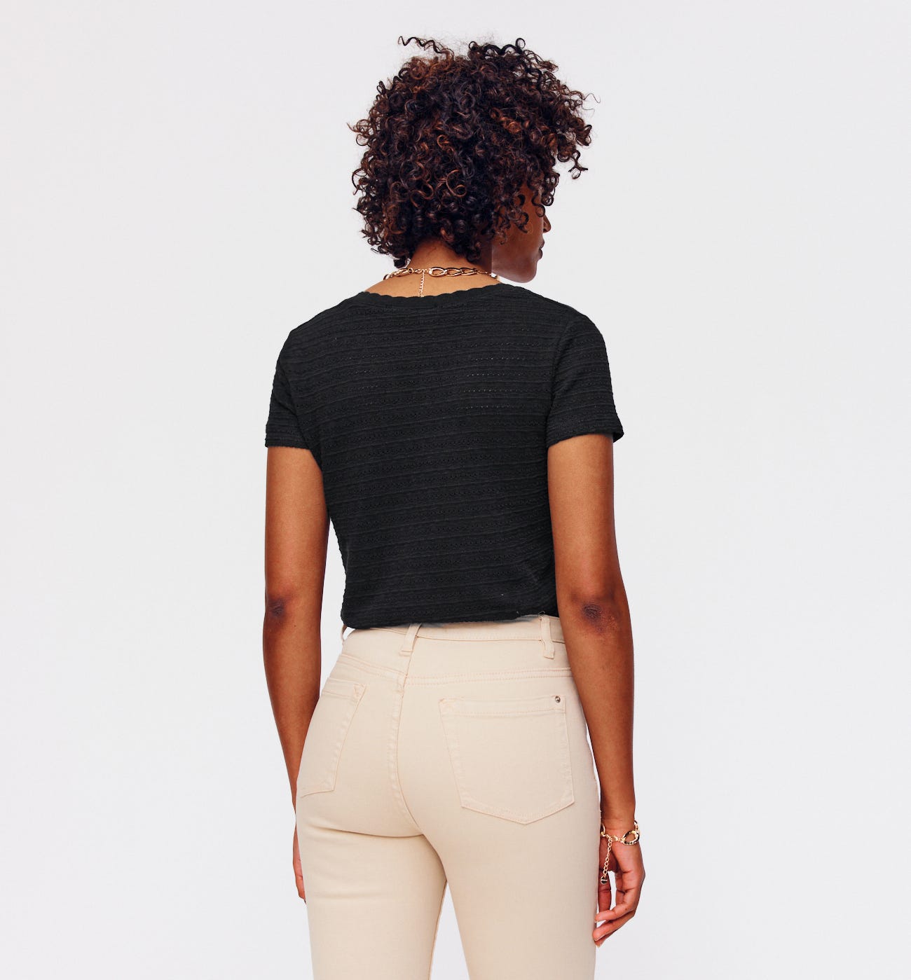 T-shirt en maille ajourée