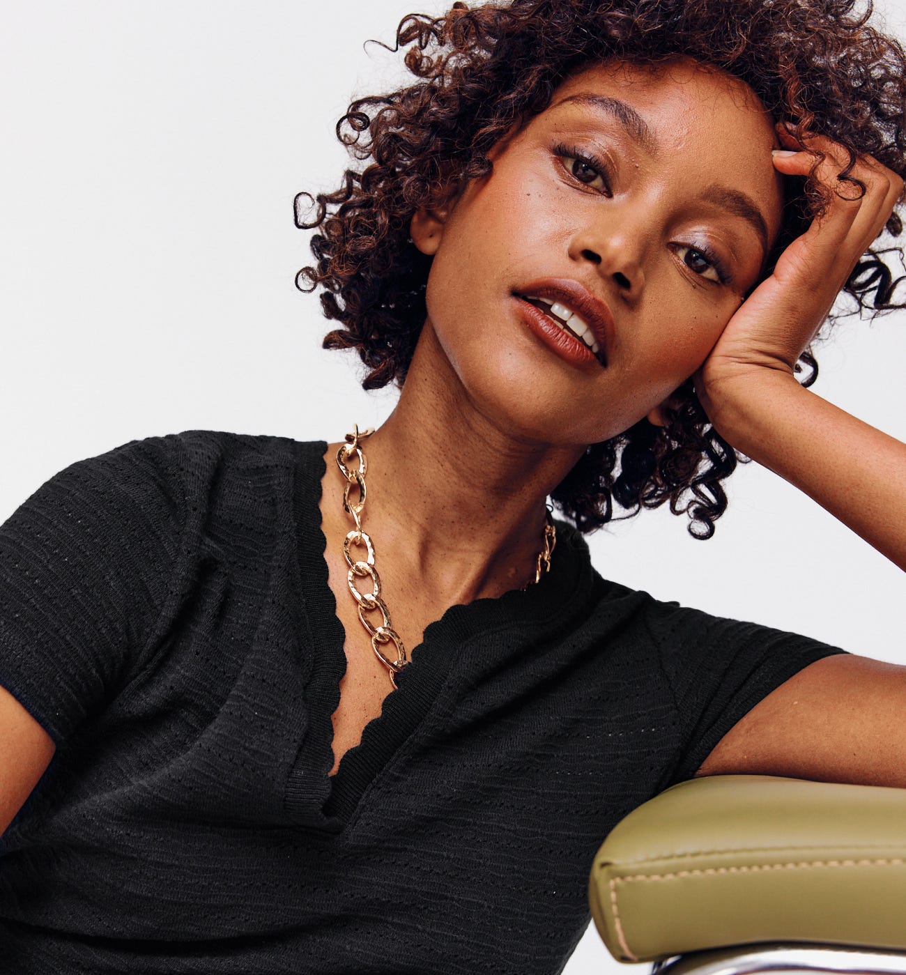 T-shirt en maille ajourée