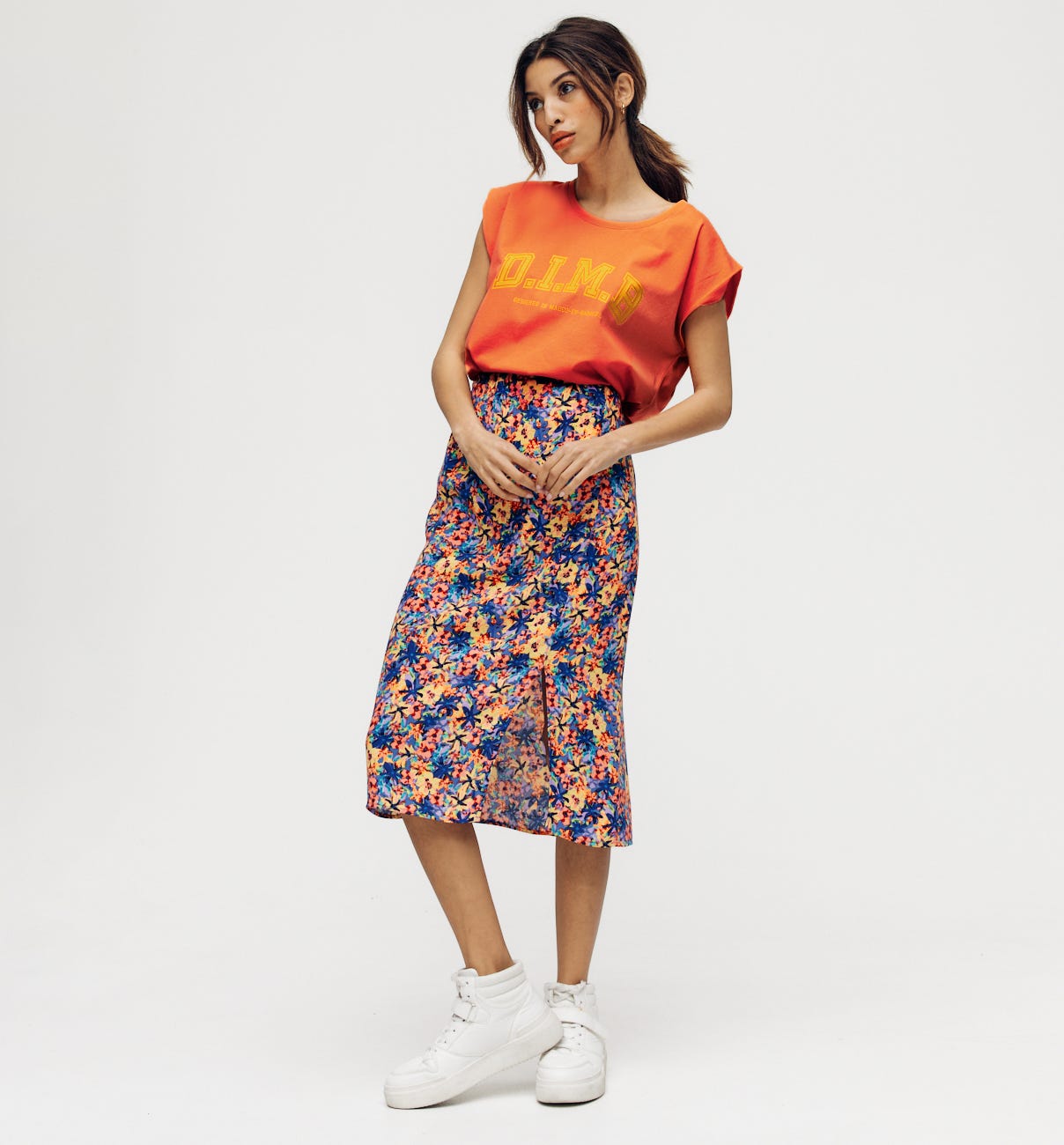 Promod designed top - Orange print