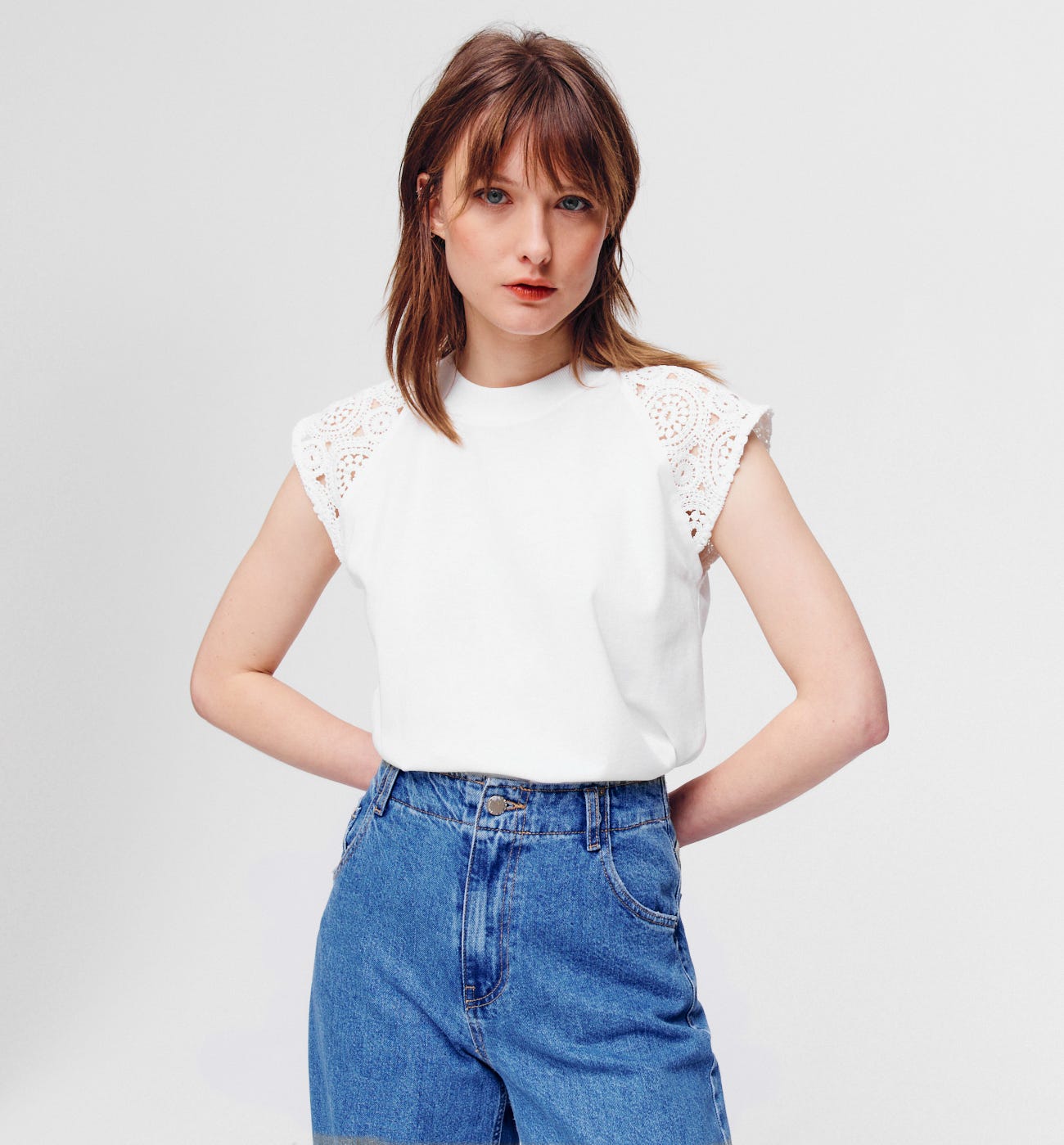 T-shirt particolare crochet