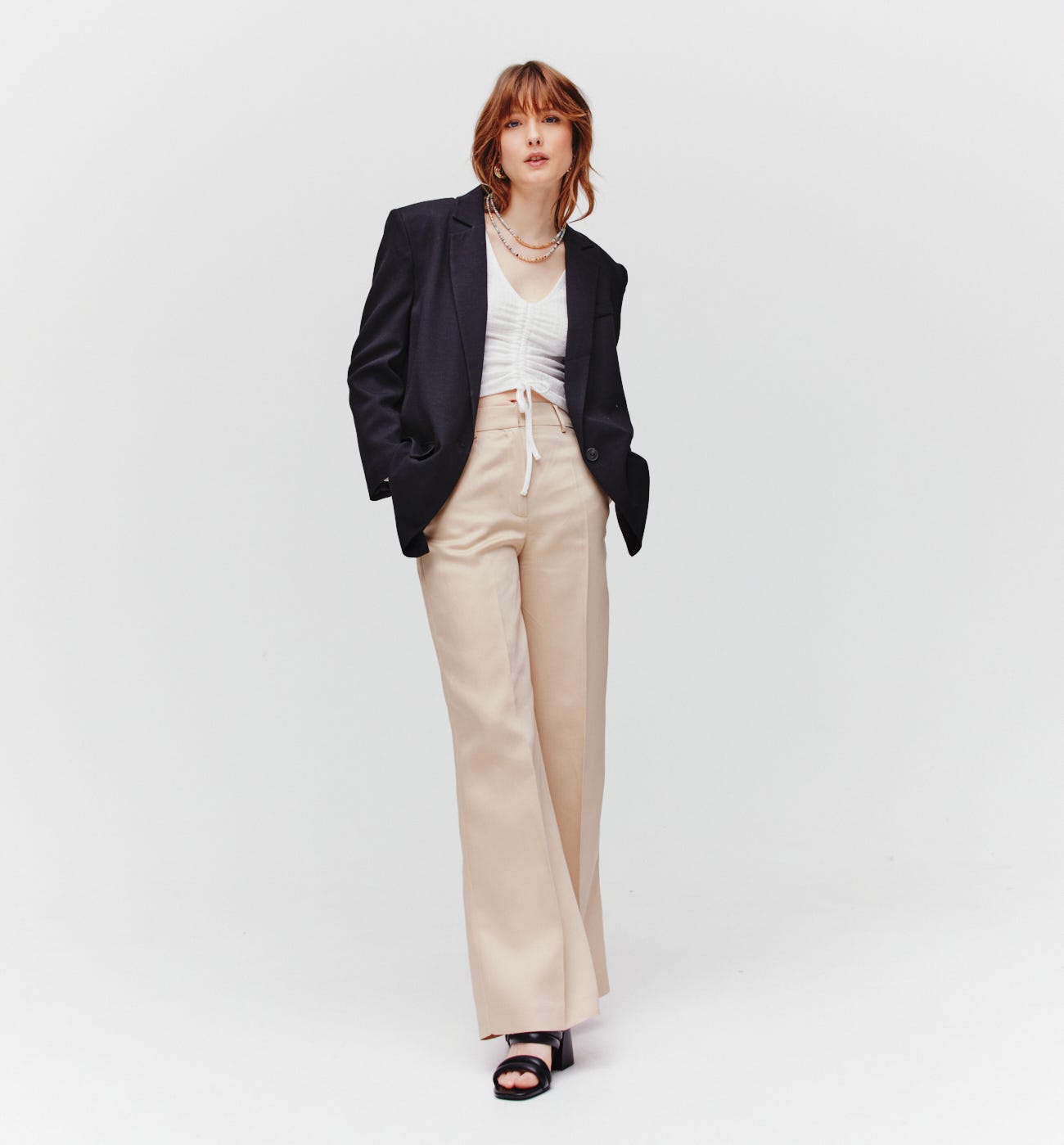 Top cropped goffrato