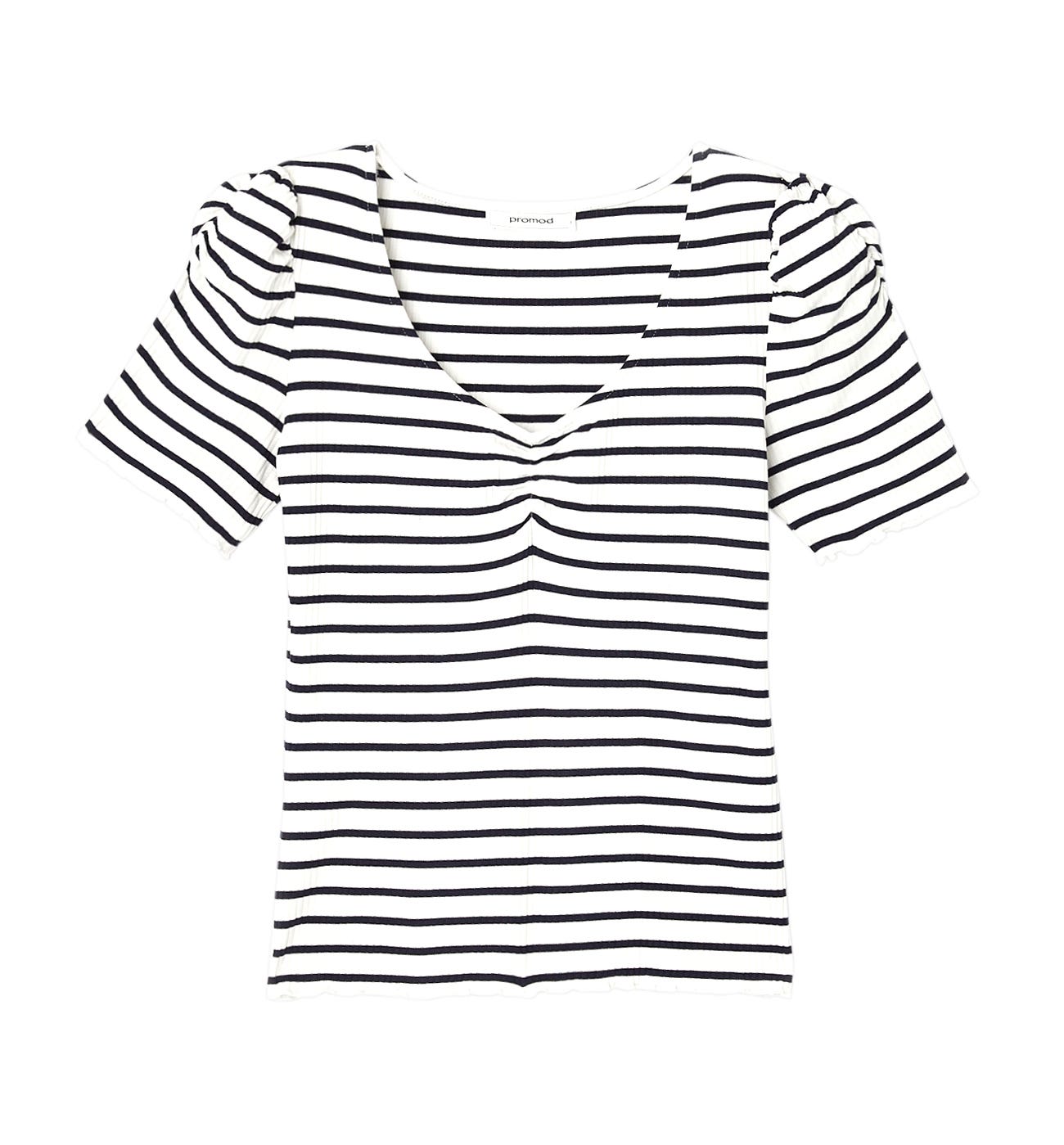 Ribbed jersey top