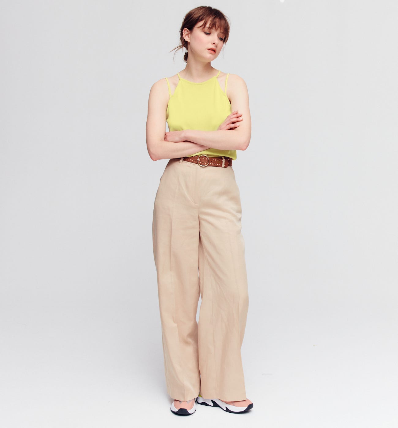 Feature neckline top