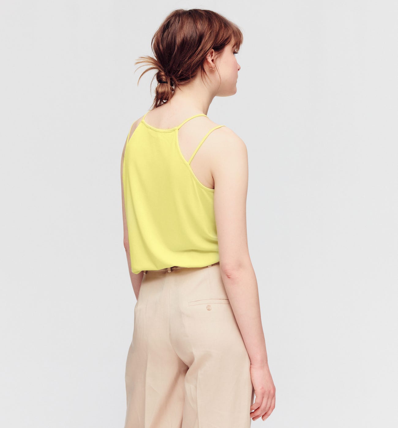 Feature neckline top