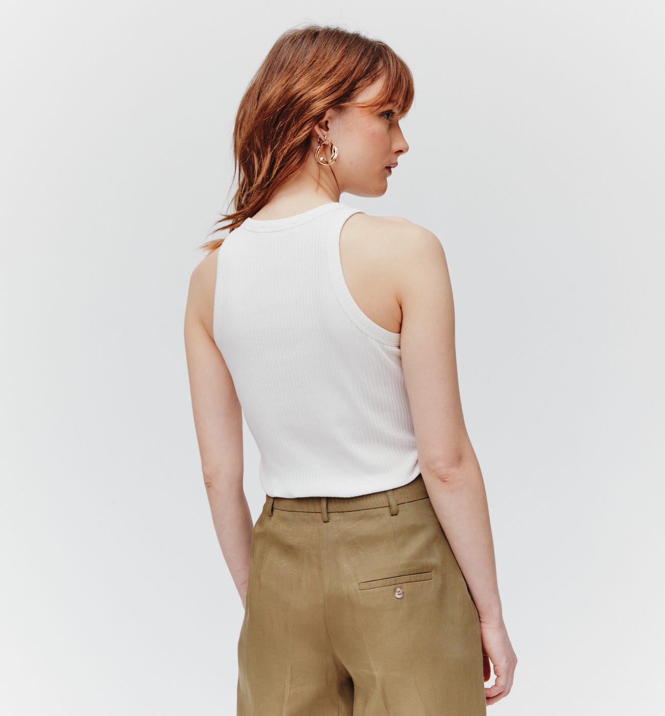 Rib sleeveless top